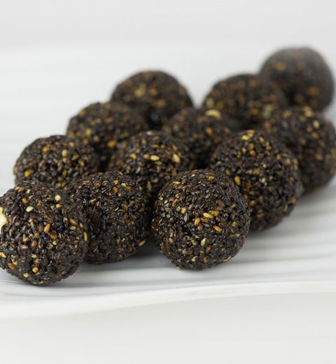 black sesame seed balls